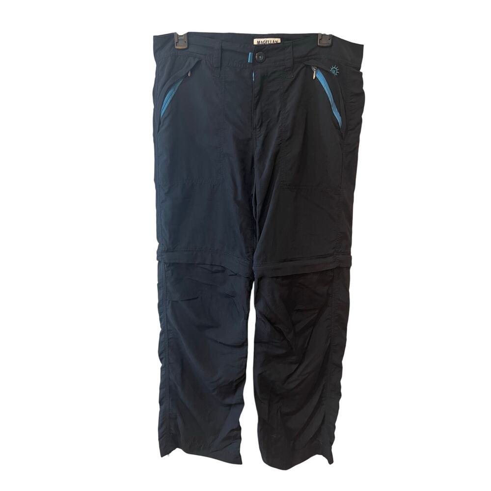 Magellan Women’s Zip Off Convertible Pants Black Size 10 Hiking Fishing Outdoor